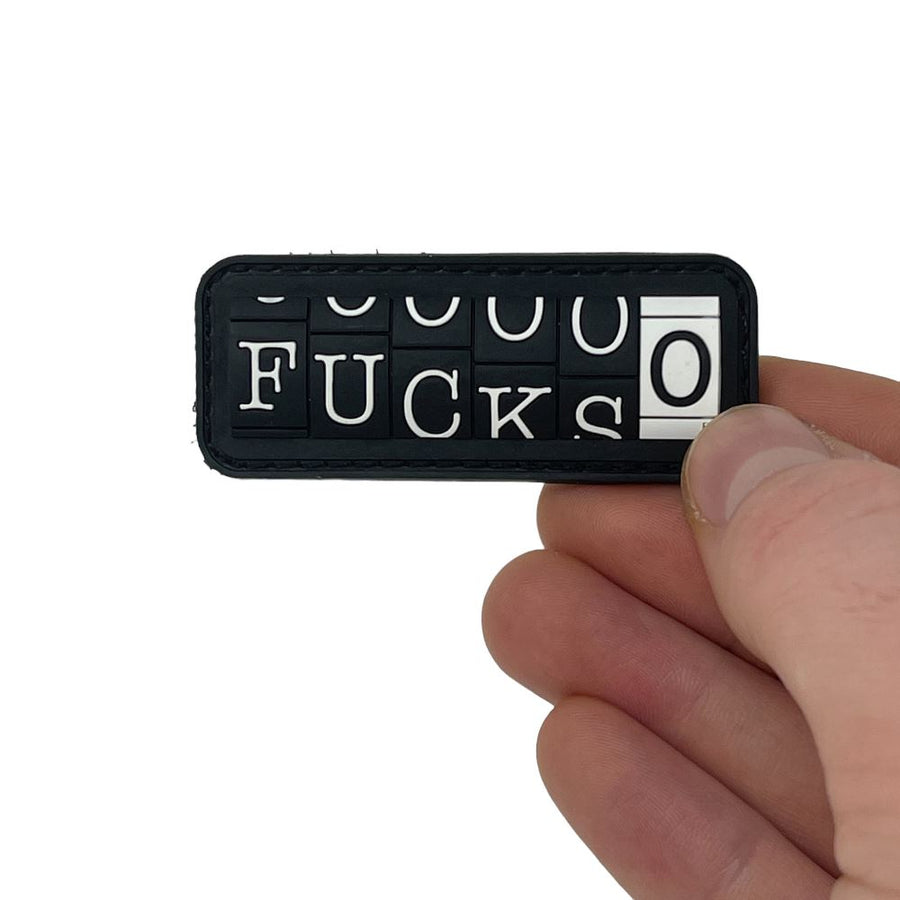 0 Fucks Patch + Sticker — alternate view 2
