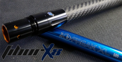 Deadlywind Fibur-X8 CF barrel Tippmann TMC & Stormer Freak XL Insert Barrel – 8.5" (No Porting)