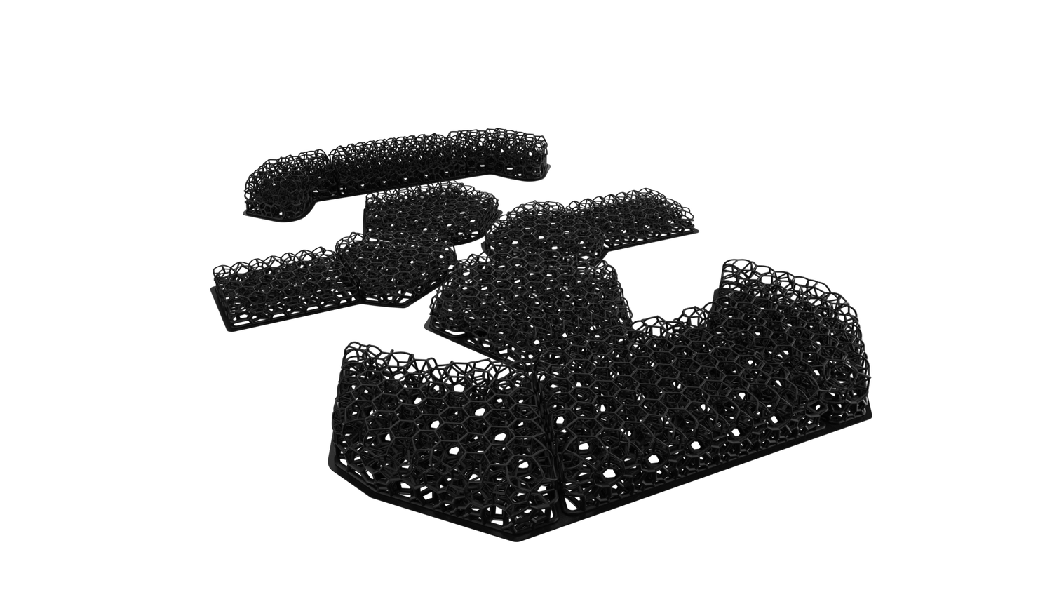 HHV Micro Lattice Helmet Pads (For ATE, FAST, MICH, ACH,ECH) — alternate view 4