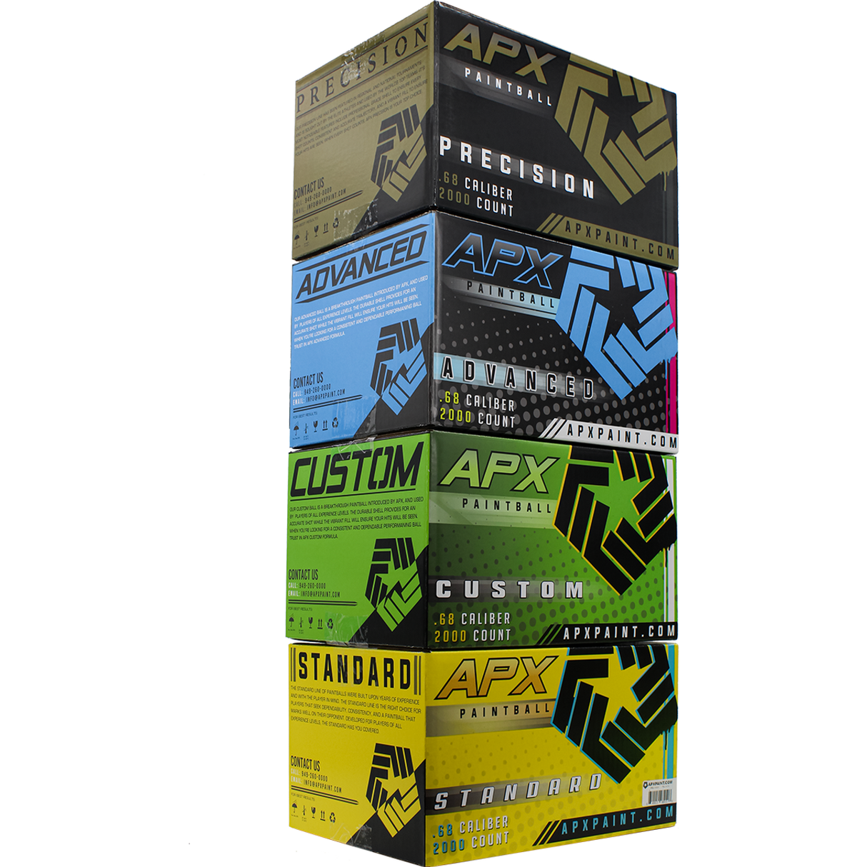 VGC White Box 68 Caliber Paintballs – Blue