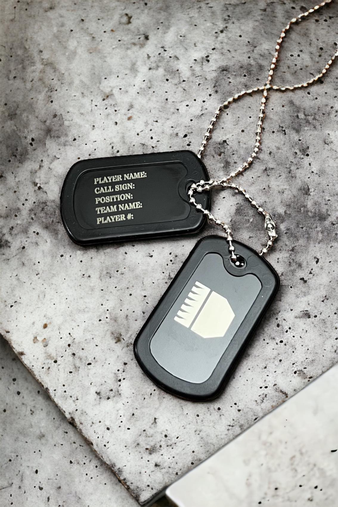 HRTI Custom Dog Tag with Silencers — alternate view 4