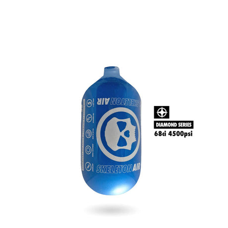 "Diamond Series" Skeleton Air Hyperlight Air Tank 68CI (BOTTLE ONLY) – Silver/Black — alternate view 3