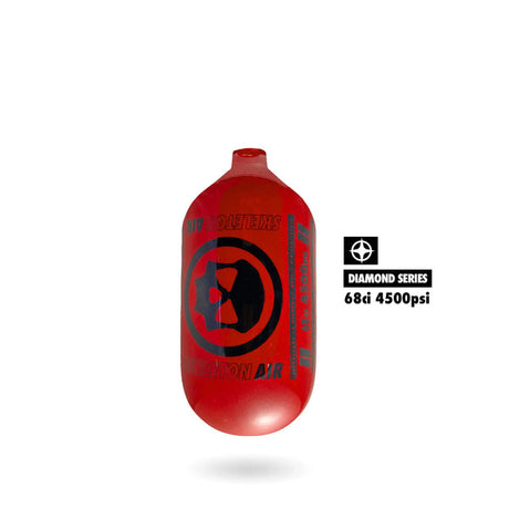"Diamond Series" Skeleton Air Hyperlight Air Tank 68CI (BOTTLE ONLY) – Blue/White — alternate view 5