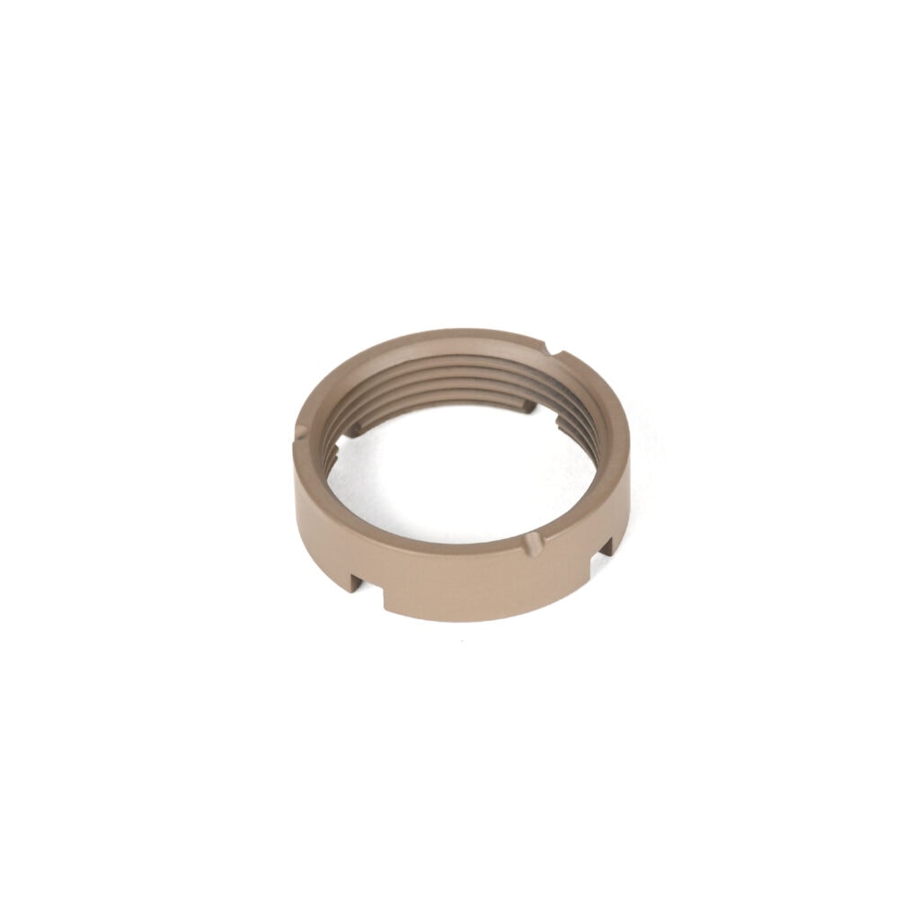 AT3™ Castle Nut for AR-15 Buffer Tubes - 9 Colors Available – Red — alternate view 2