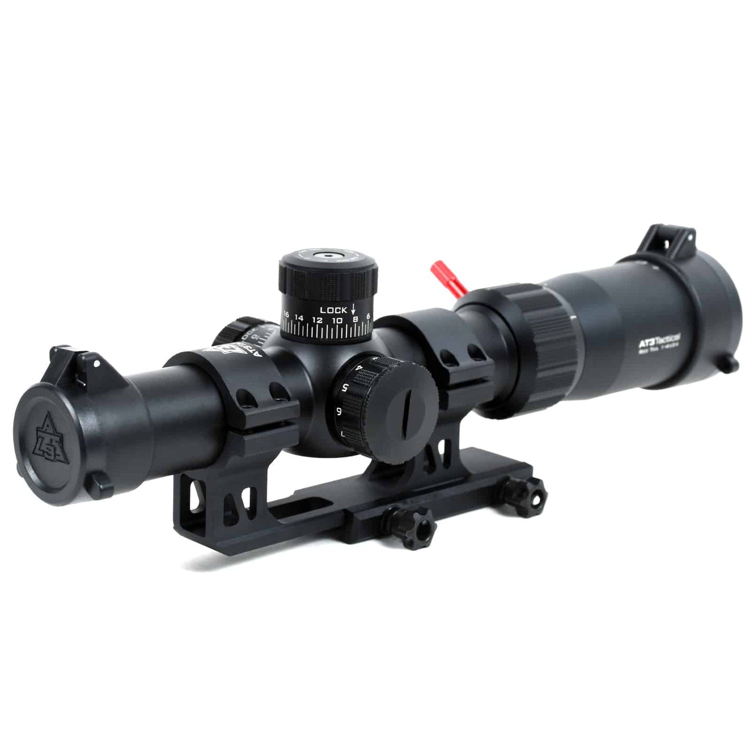 Red Tail™ Rifle Scope with Locking Caps – 1-4x or 1-6x Magnification – 5.56 Illuminated BDC Reticle – None — alternate view 4