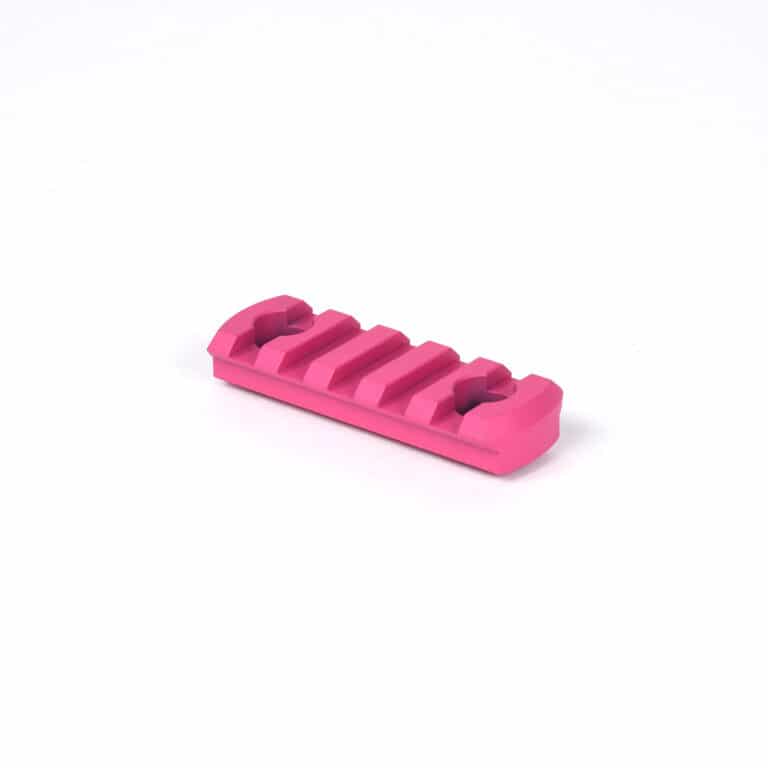 M-LOK Rail Section - 5 or 7 Slots - Made in USA - 10 Colors Available – Red — alternate view 11