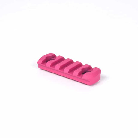 M-LOK Rail Section - 5 or 7 Slots - Made in USA - 10 Colors Available – Red — alternate view 11