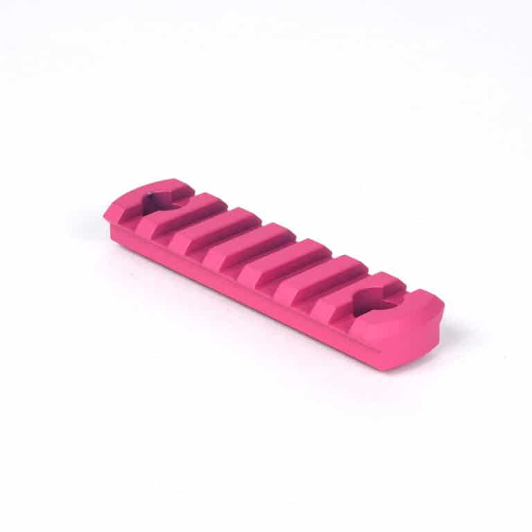 M-LOK Rail Section - 5 or 7 Slots - Made in USA - 10 Colors Available – Red — alternate view 12