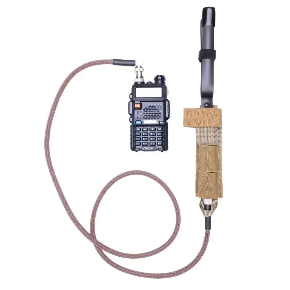Durable BNC Antenna Relocation Cable - Tactical, Outdoor, & Emergency Radio Communication – Green — alternate view 3