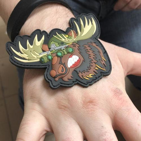 Patch Panel Patriot Pets - Marvin the Tactical Moose Patch + Sticker — alternate view 4