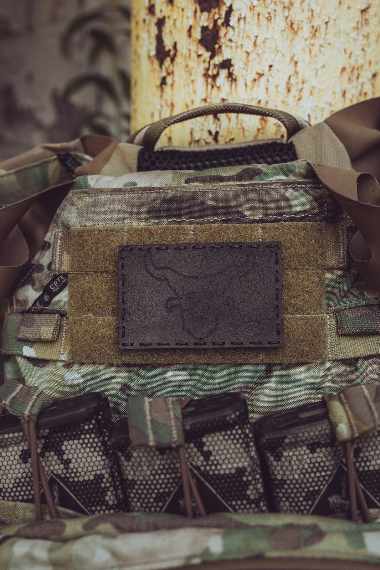 OG Demon Head Leather Patch – 3x2"