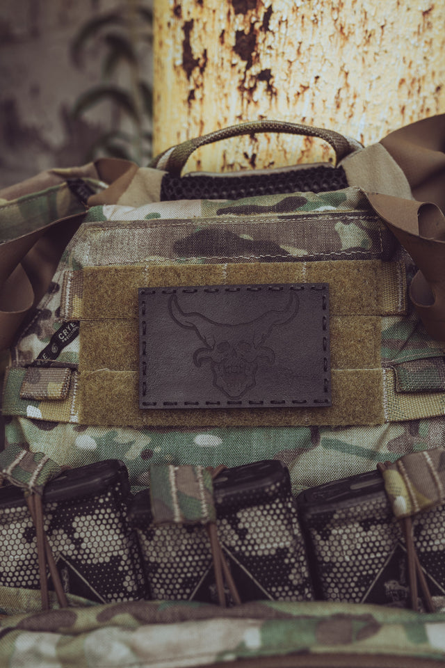 OG Demon Head Leather Patch – 3x2"