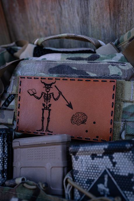 Brain Dead Leather Patch – 3x2" — alternate view 3