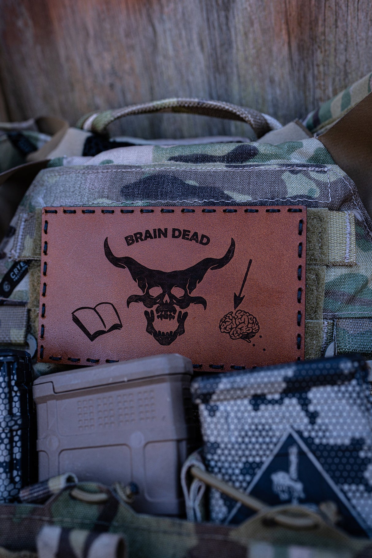Brain Dead 2.0 Leather Patch – 5x3"