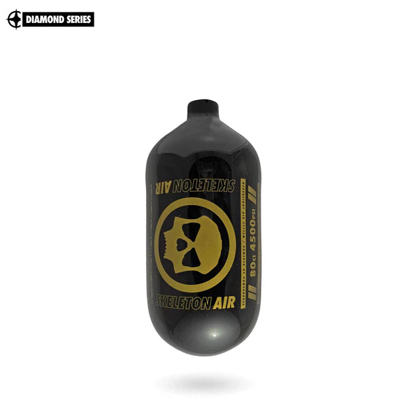 "Diamond Series" Skeleton Air Hyperlight Air Tank 80ci (Bottle Only) – Black / Gold — alternate view 5