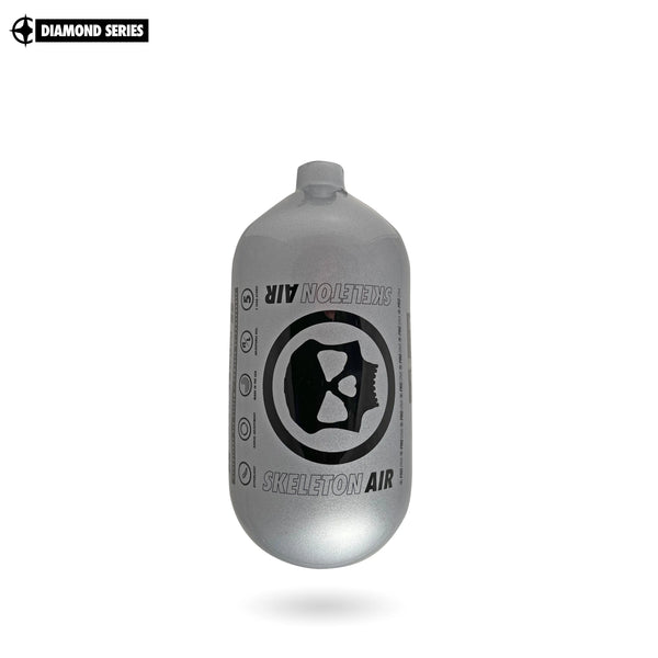 "Diamond Series" Skeleton Air Hyperlight Air Tank 80ci (Bottle Only) – Silver / Black — alternate view 2