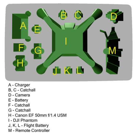 DJI Phantom Kit - Seahorse Case – YELLOW — alternate view 8