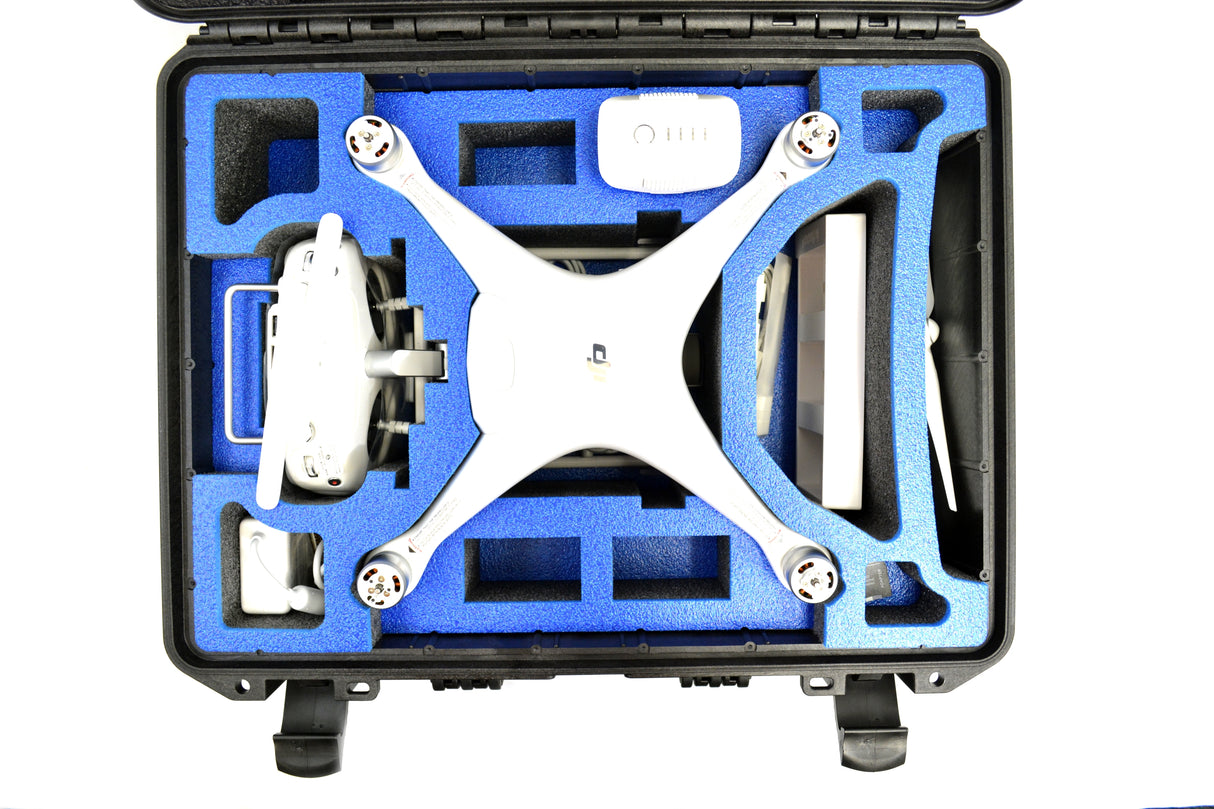 DJI Phantom 4 Pro Plus Blue Topguard Custom Foam Doro Case — alternate view 6