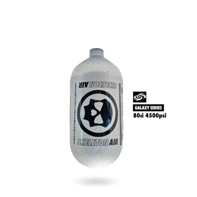 "GALAXY SERIES" HYPERLIGHT AIR TANK 80CI 4500PSI (BOTTLE ONLY) – Silver