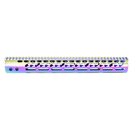 Ultra Lightweight M-LOK Handguard – 7" & 15" Matte Rainbow PVD (Monolithic Rail) – 15" — alternate view 2
