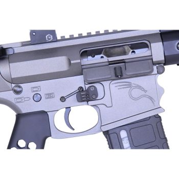 Guntec USA AR-15/LR-308 Extended Mag Catch Release – Sunrise Orange — alternate view 9