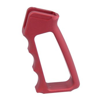 Guntec Ultralight Series Gen 2 Skeletonized Anodized Aluminum Pistol Grip – Red — alternate view 2