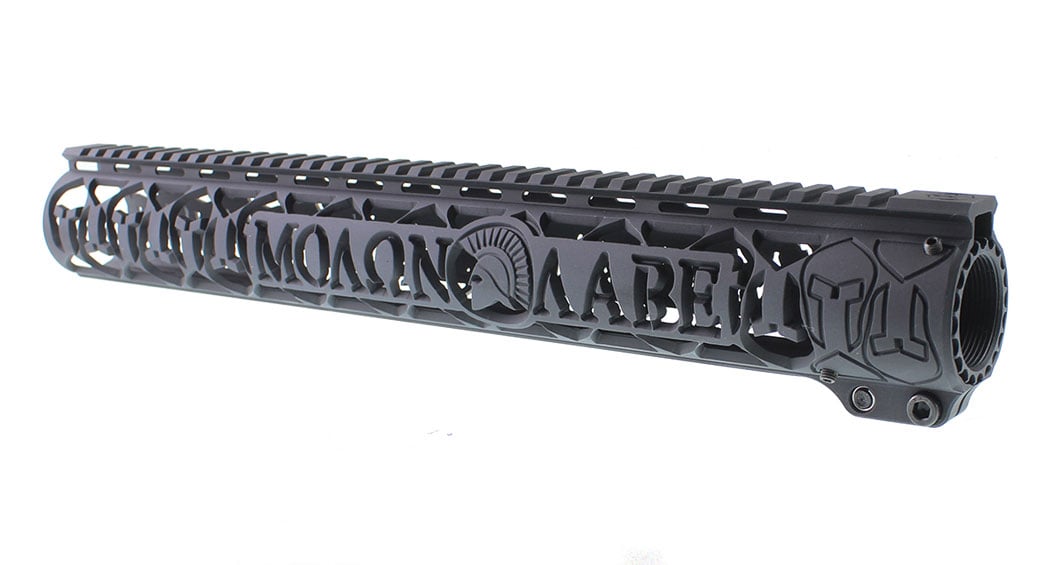 Unique AR Slim Molon Labe AR-15 Handguard – 9" — alternate view 3