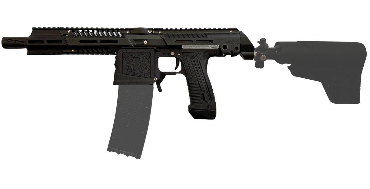 HRTI100 Planet Eclipse EMF100 with CF20 Pro mag and First Strike Vise stock Left Side