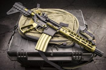 Guntec USA AR-15/LR-308 Extended Mag Catch Release – Gold — alternate view 5