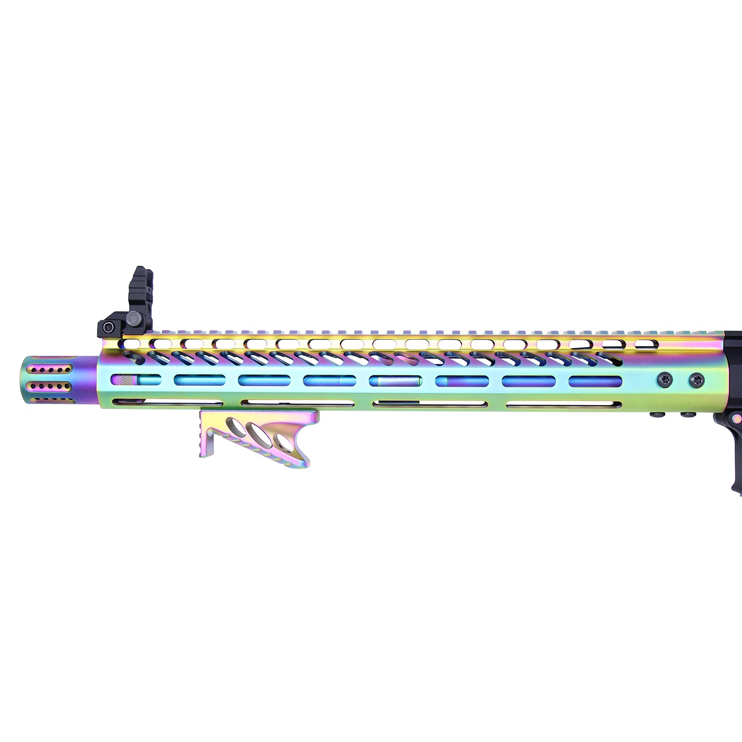 Ultra Lightweight M-LOK Handguard – 7" & 15" Matte Rainbow PVD (Monolithic Rail) — alternate view 3