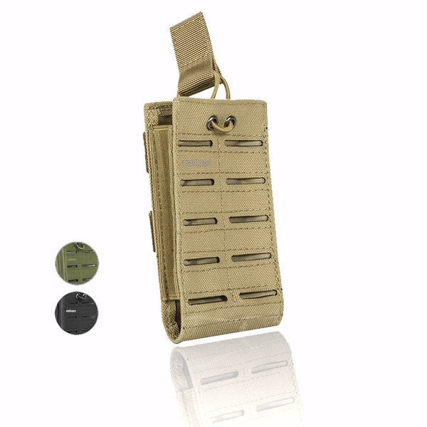 Valken Multi Rifle Single Magazine Pouch - Laser Cut – Black