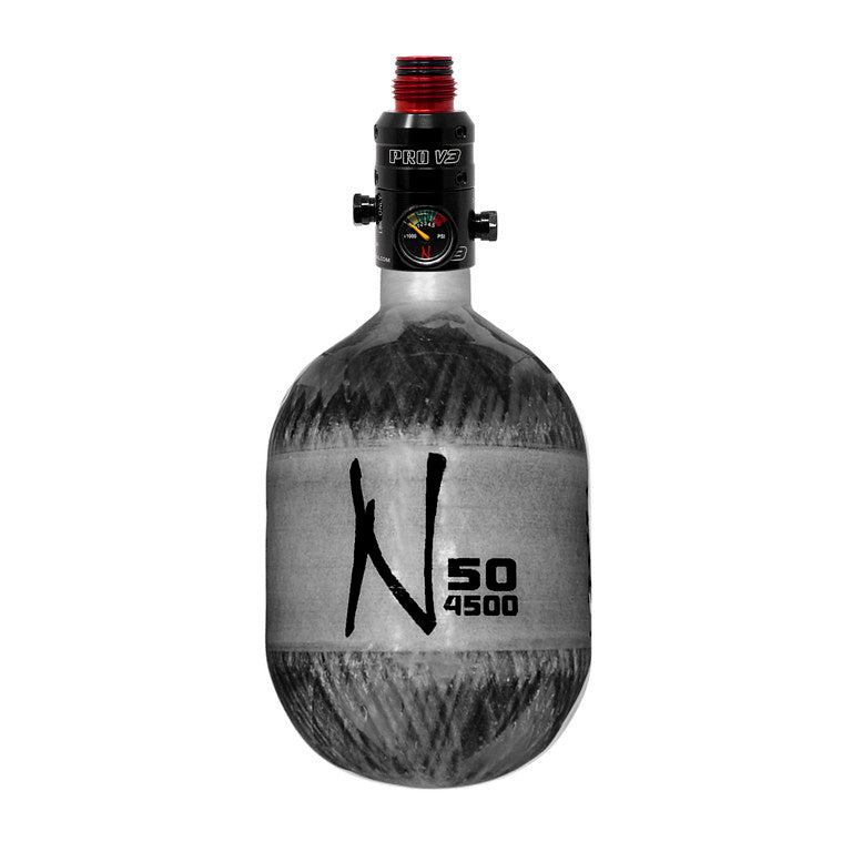 Lite Carbon Fiber Air Tank - 50/4500 – PROV3 Blackout Aluminum Bonnet Regulator — alternate view 7