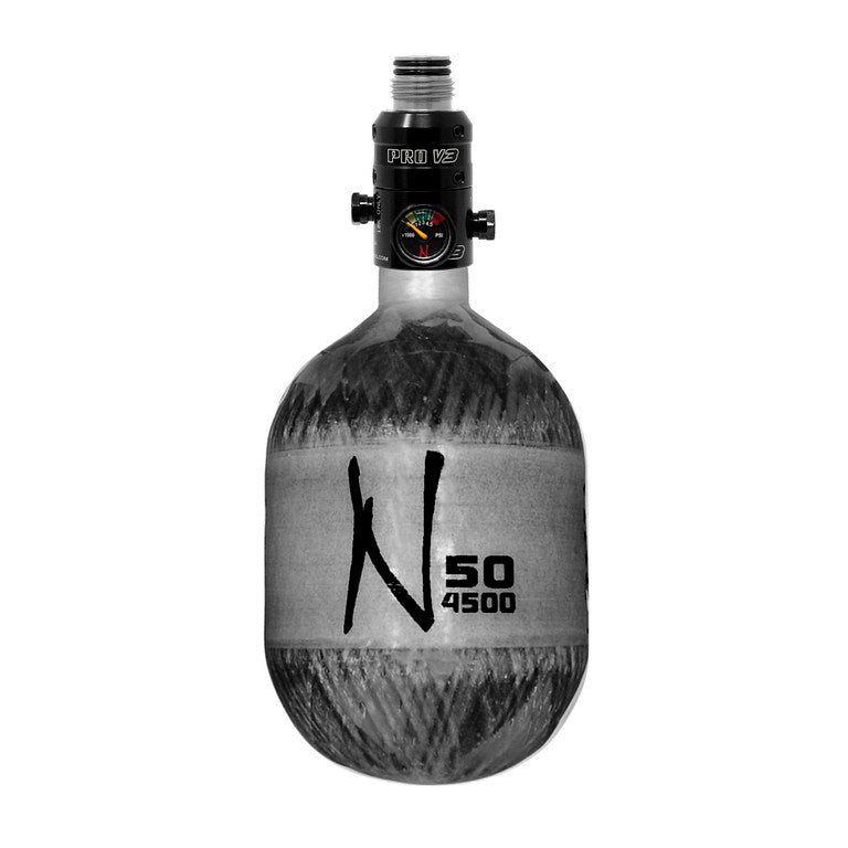 Lite Carbon Fiber Air Tank - 50/4500 – PROV3 Red Aluminum Bonnet Regulator — alternate view 5