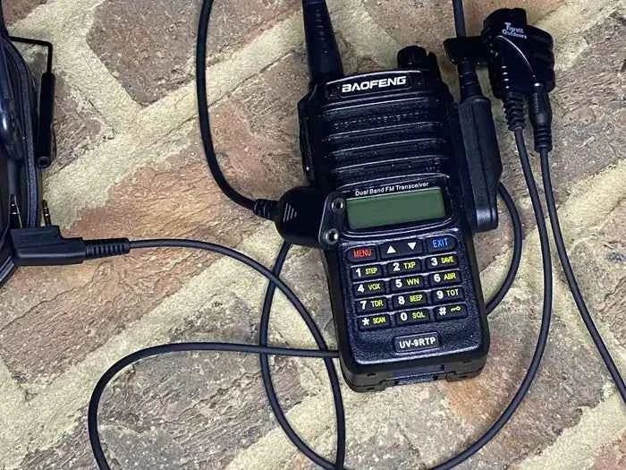 SMC (Shoot, Move Communicate) Baofeng UV9R, GT-3WP Cable to Connect to Electronic Earmuffs by Tigrett Outdoors – Clip and Velcro — alternate view 2