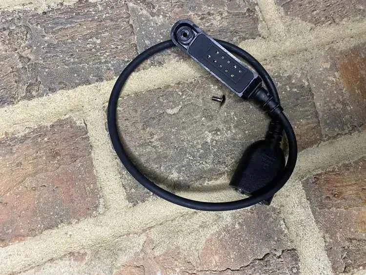 Baofeng 2 pin radio adapter waterproof connection to Kenwood K1 — alternate view 2