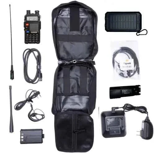 Radio Go Bag with Baofeng BF-F8HP, Portable Solar Charger & High-Power + Nagoya NA771 – Multicam BF-F8HP With Nagoya Solar — alternate view 2
