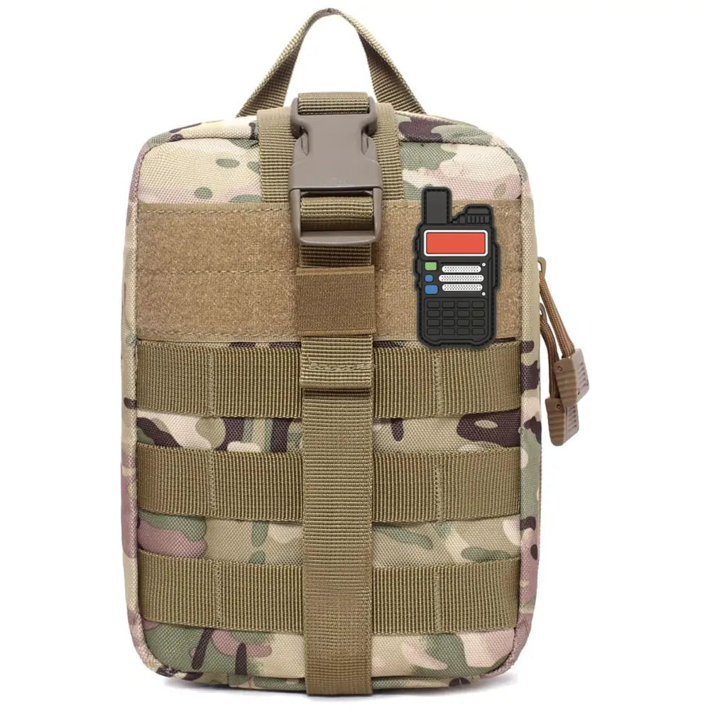 Ham Radio Go Bag with Tear-Away Velcro Back - Molle Compatible, Multi-Pocket Design for Radios, Cables, and Gear — alternate view 10
