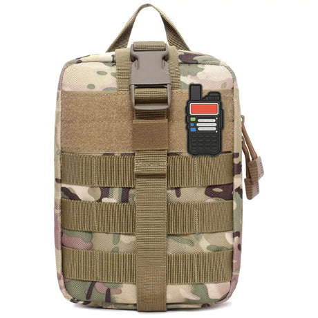Ham Radio Go Bag with Tear-Away Velcro Back - Molle Compatible, Multi-Pocket Design for Radios, Cables, and Gear — alternate view 10