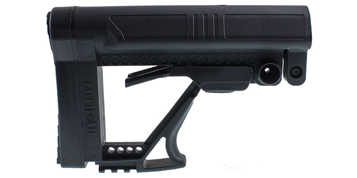 Luth-AR MBA-5 Adjustable Stock — Mil-Spec Buffer Tube — Black
