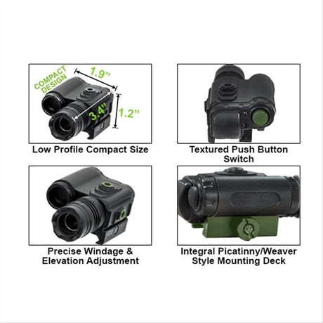 Instant Target Aiming BullDot® Compact Green Laser — alternate view 2
