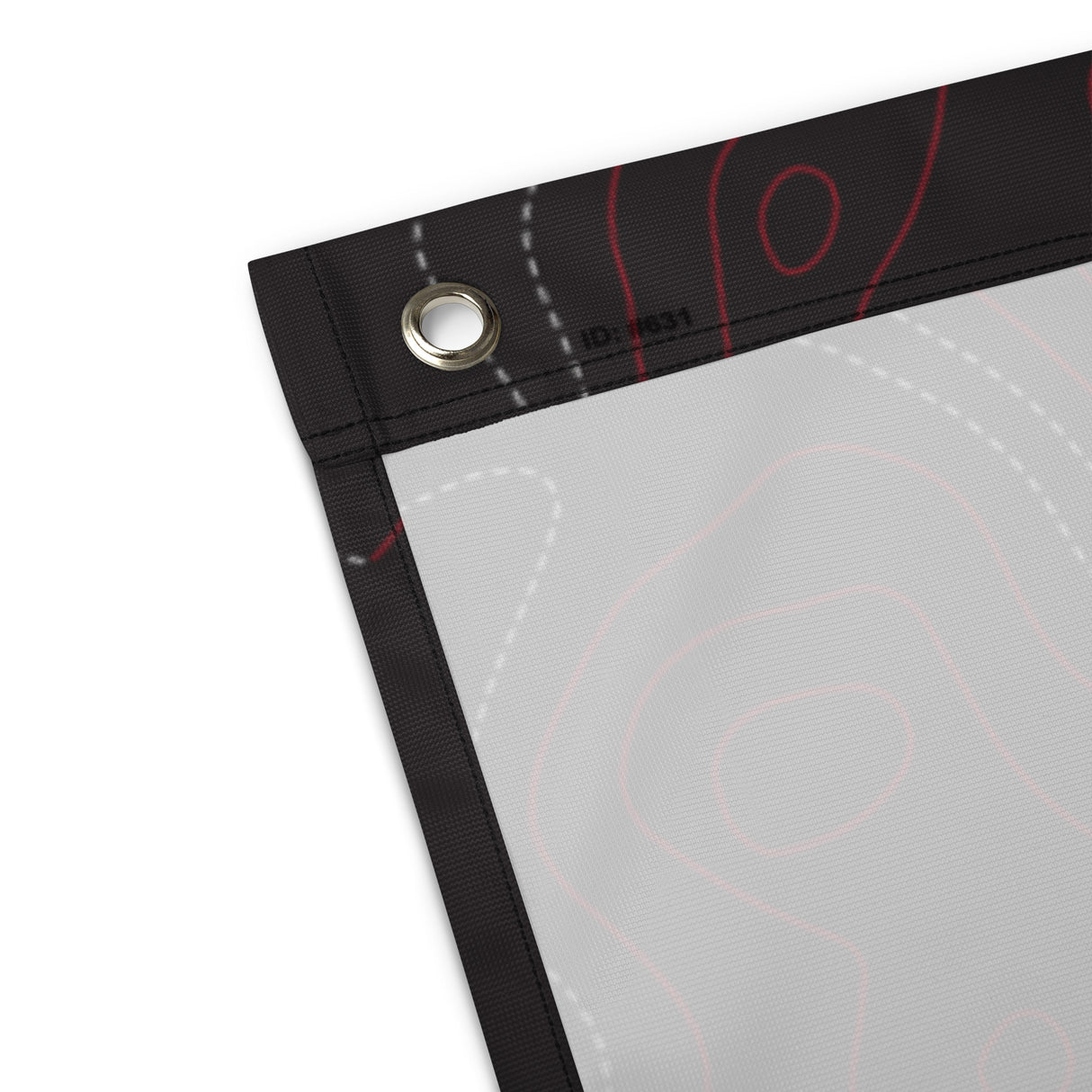 HRTI Logo Banner Flag – White on Black — alternate view 4