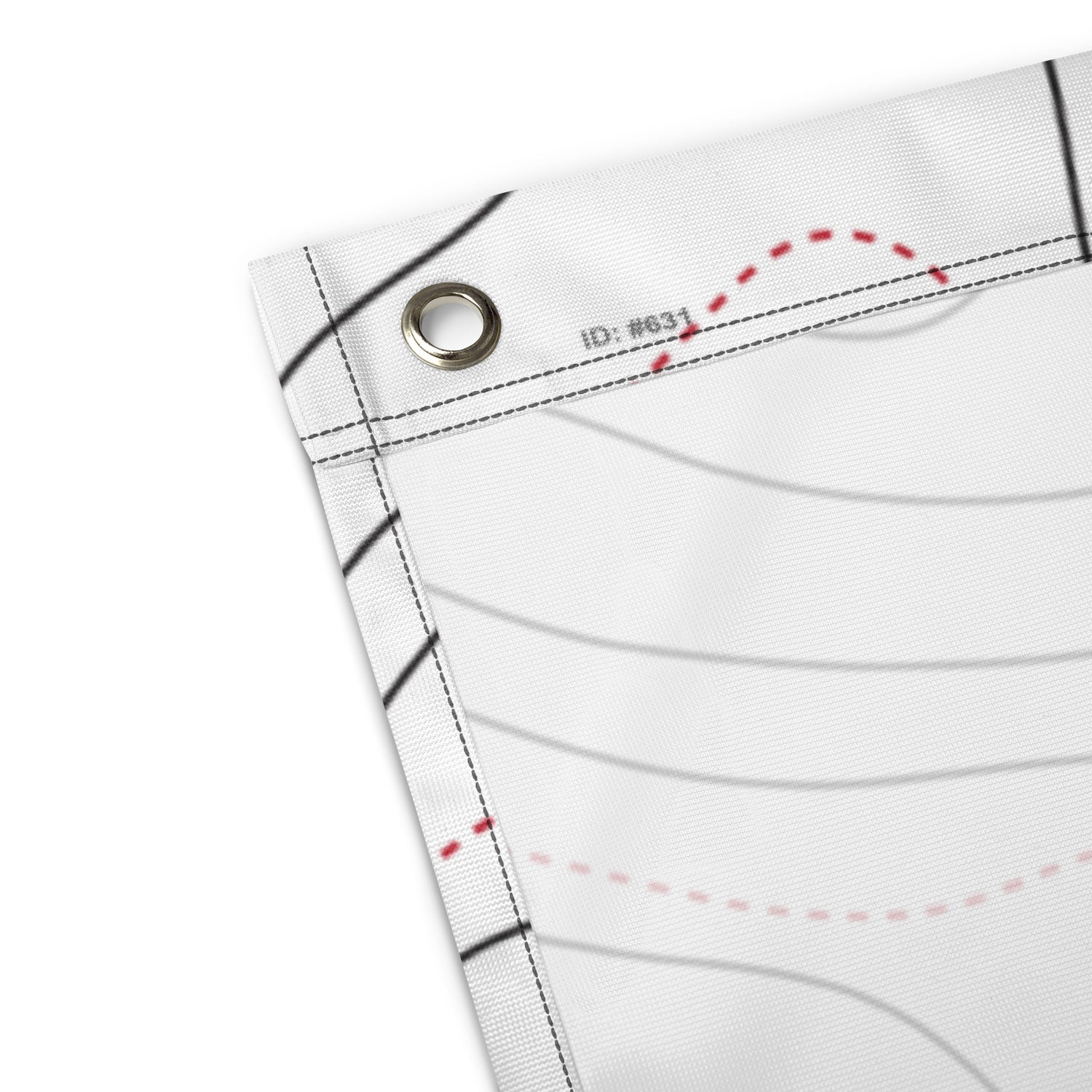 HRTI Logo Banner Flag – White on White — alternate view 5