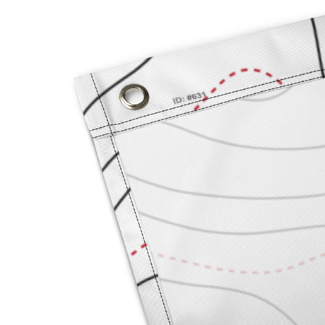 HRTI Logo Banner Flag – White on White — alternate view 5