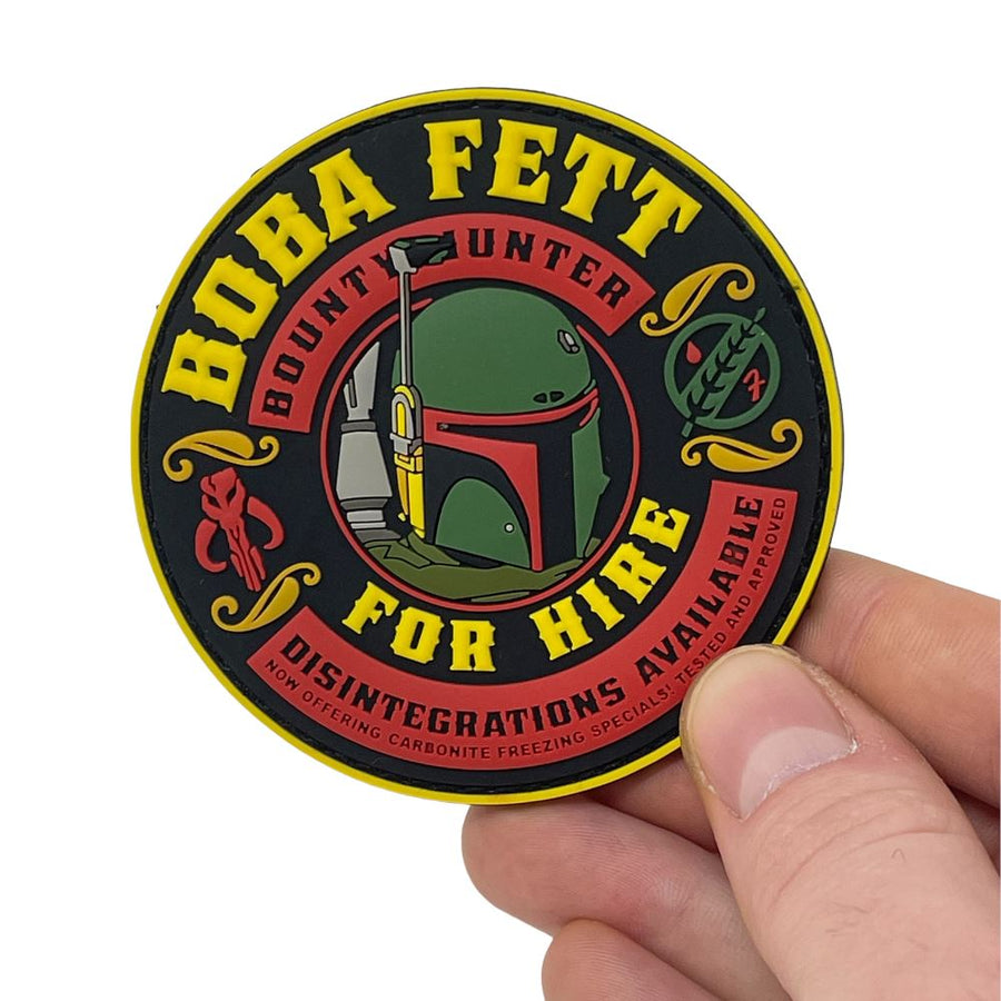 Bounty Hunter for Hire Patch + Sticker — alternate view 2