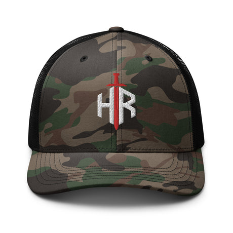 HRTI Camouflage trucker hat – Camo/Brown — alternate view 2