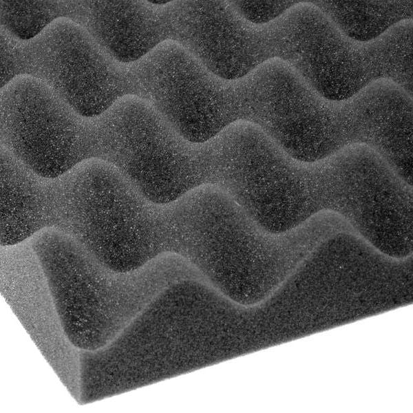 Convoluted Charcoal Ester Foam - 24" x 27" x 1 1/2"