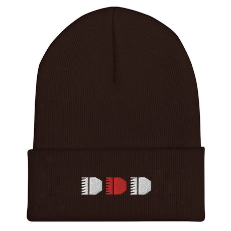 Brrrt Cuffed Beanie – Brown — alternate view 2