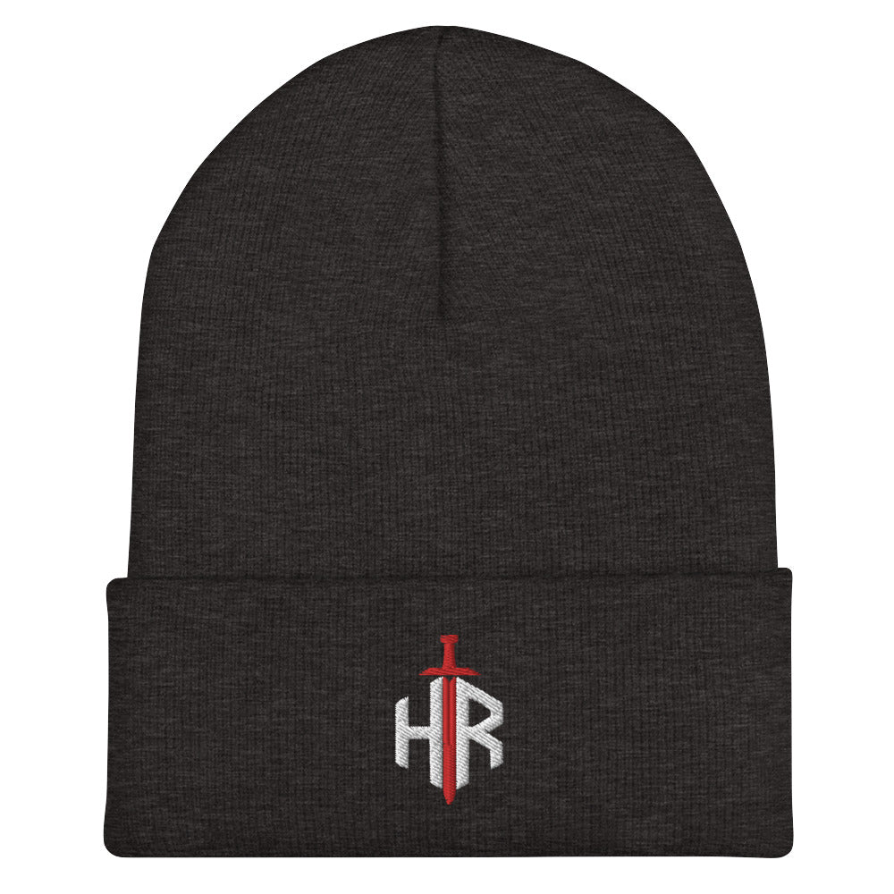 HRTI Cuffed Beanie – Dark Grey — alternate view 4
