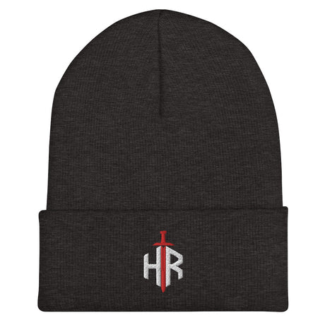HRTI Cuffed Beanie – Dark Grey — alternate view 4