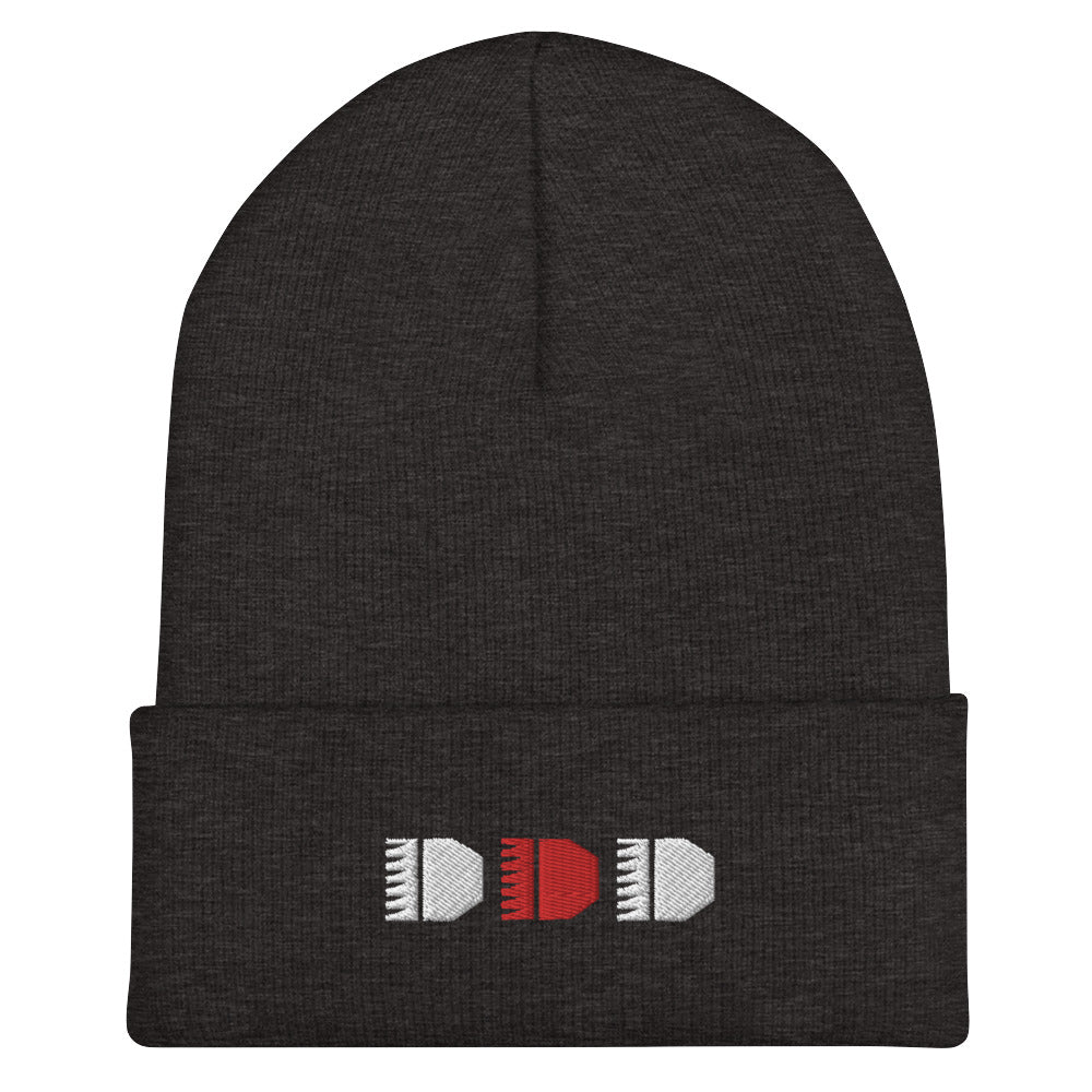 Brrrt Cuffed Beanie – Dark Grey — alternate view 4